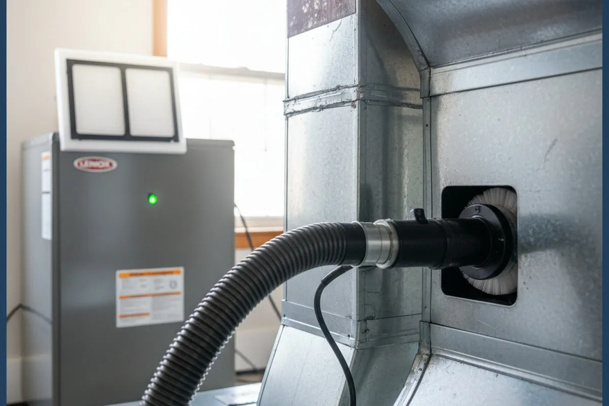 Professional air duct cleaning results improving HVAC efficiency in Kansas City, MO home