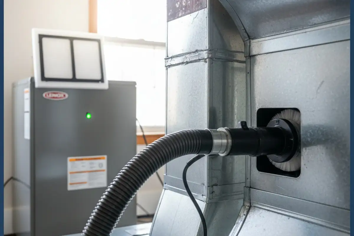Professional air duct cleaning results improving HVAC efficiency in Kansas City, MO home