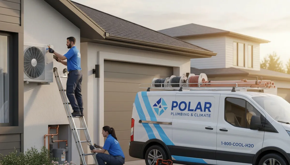 Plumber fixing residential pipes in Kansas City, MO for Five Star Cooling plumbing services